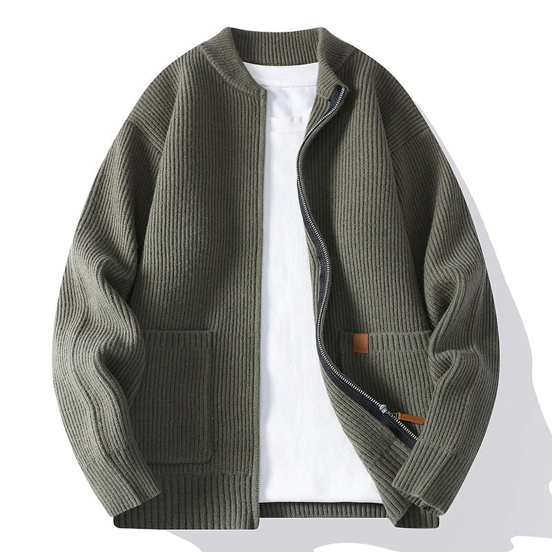 HENLEY MERINO FLEECE JACKET - Image 2