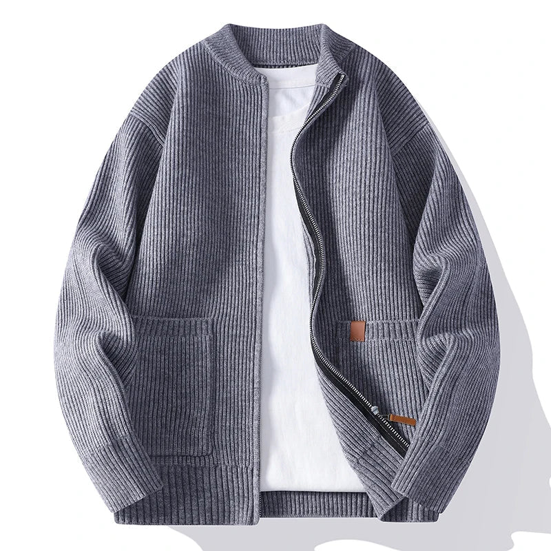 HENLEY MERINO FLEECE JACKET - Image 3