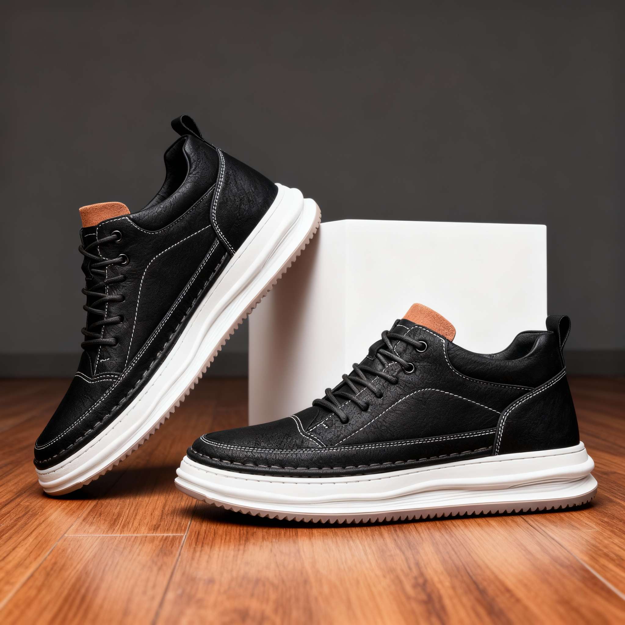 HENRY BLAKE LEATHER SNEAKERS - Image 2