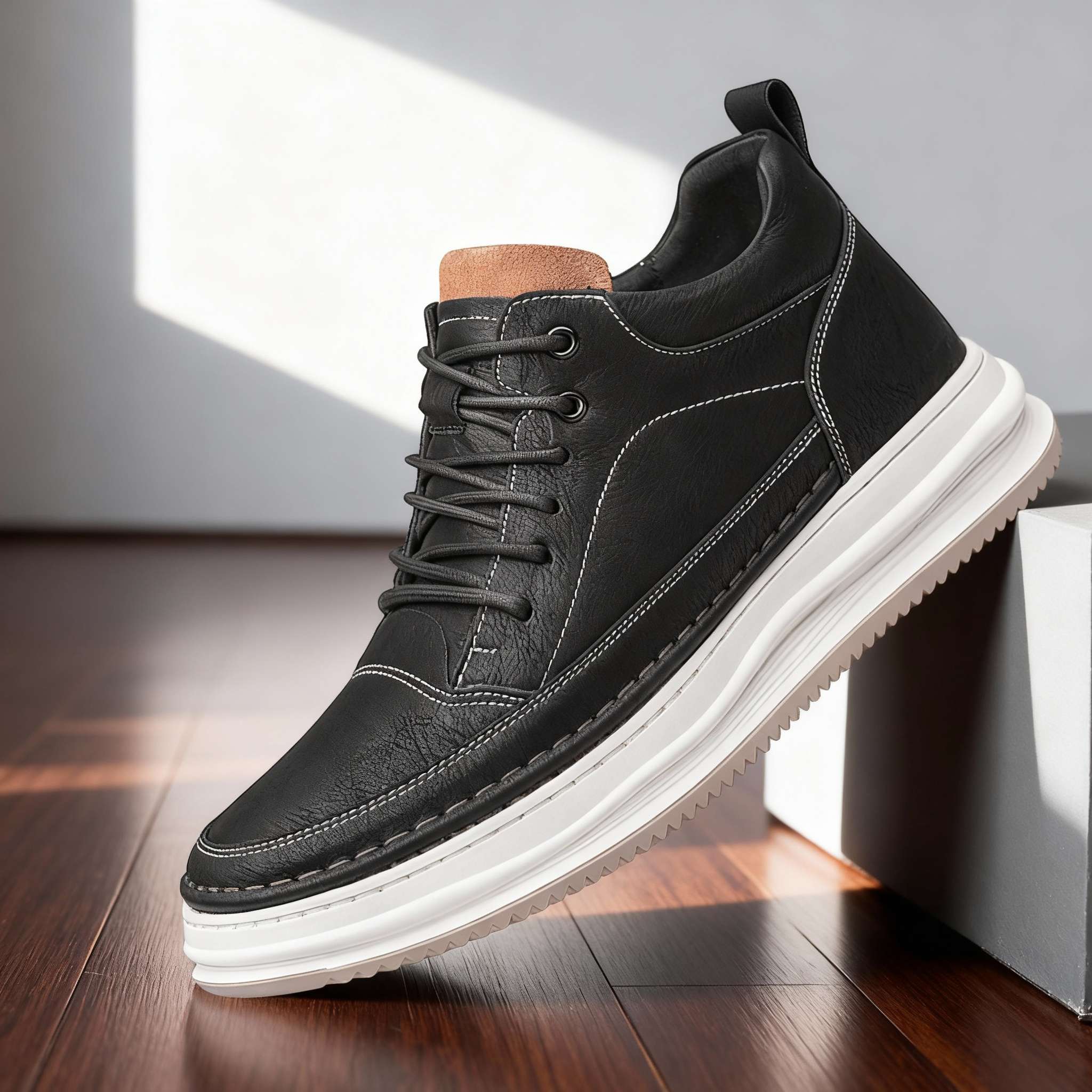 HENRY BLAKE LEATHER SNEAKERS - Image 4