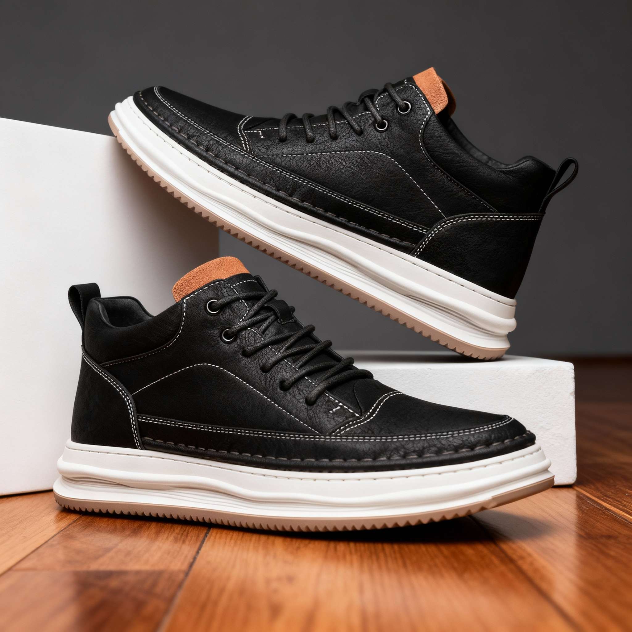 HENRY BLAKE LEATHER SNEAKERS - Image 6
