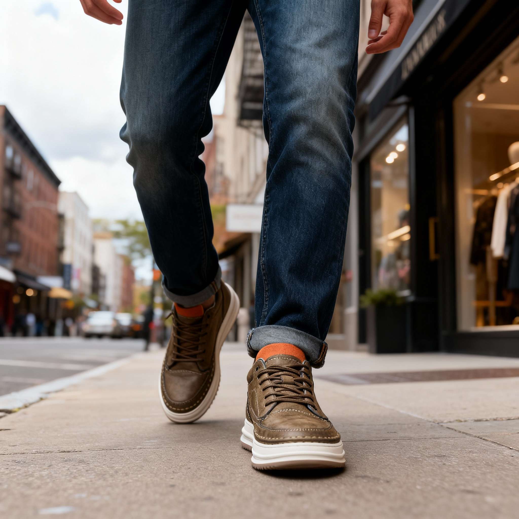 HENRY BLAKE LEATHER SNEAKERS - Image 7