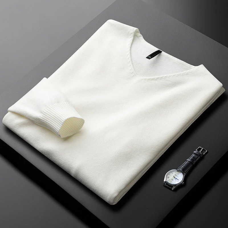 HUXFORD CASHMERE V-NECK - Image 6