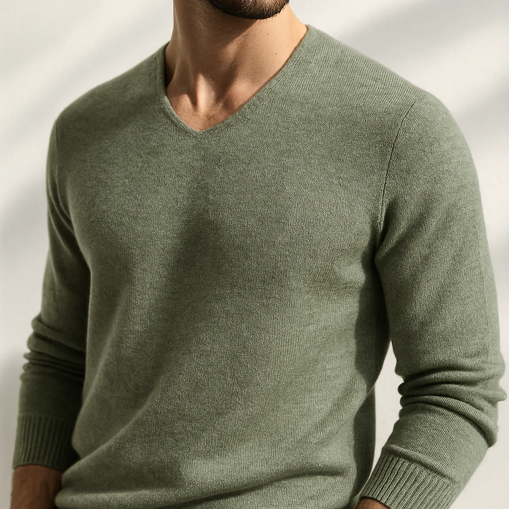 HUXFORD CASHMERE V-NECK - Image 7