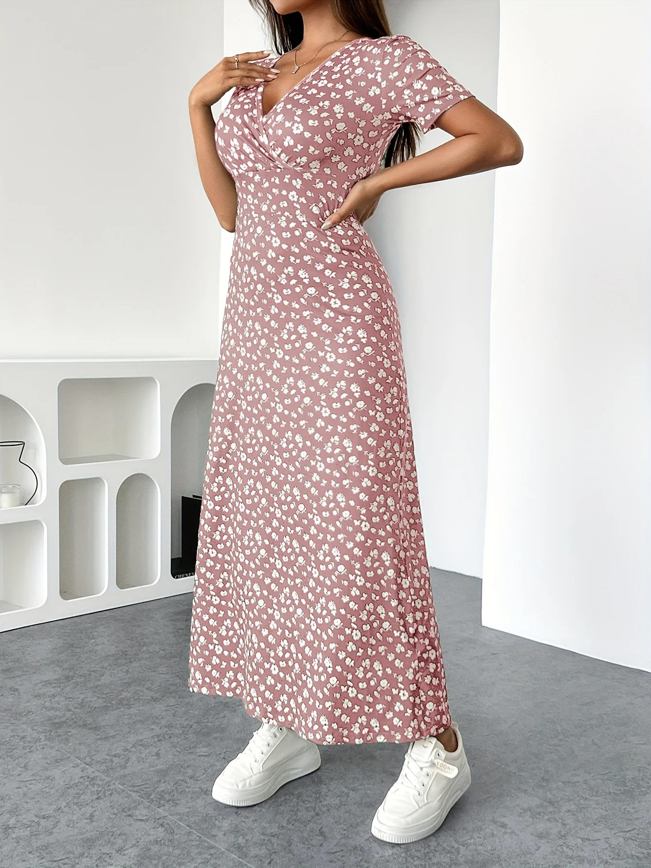 Isla Ruffle Knit Dress - Image 4