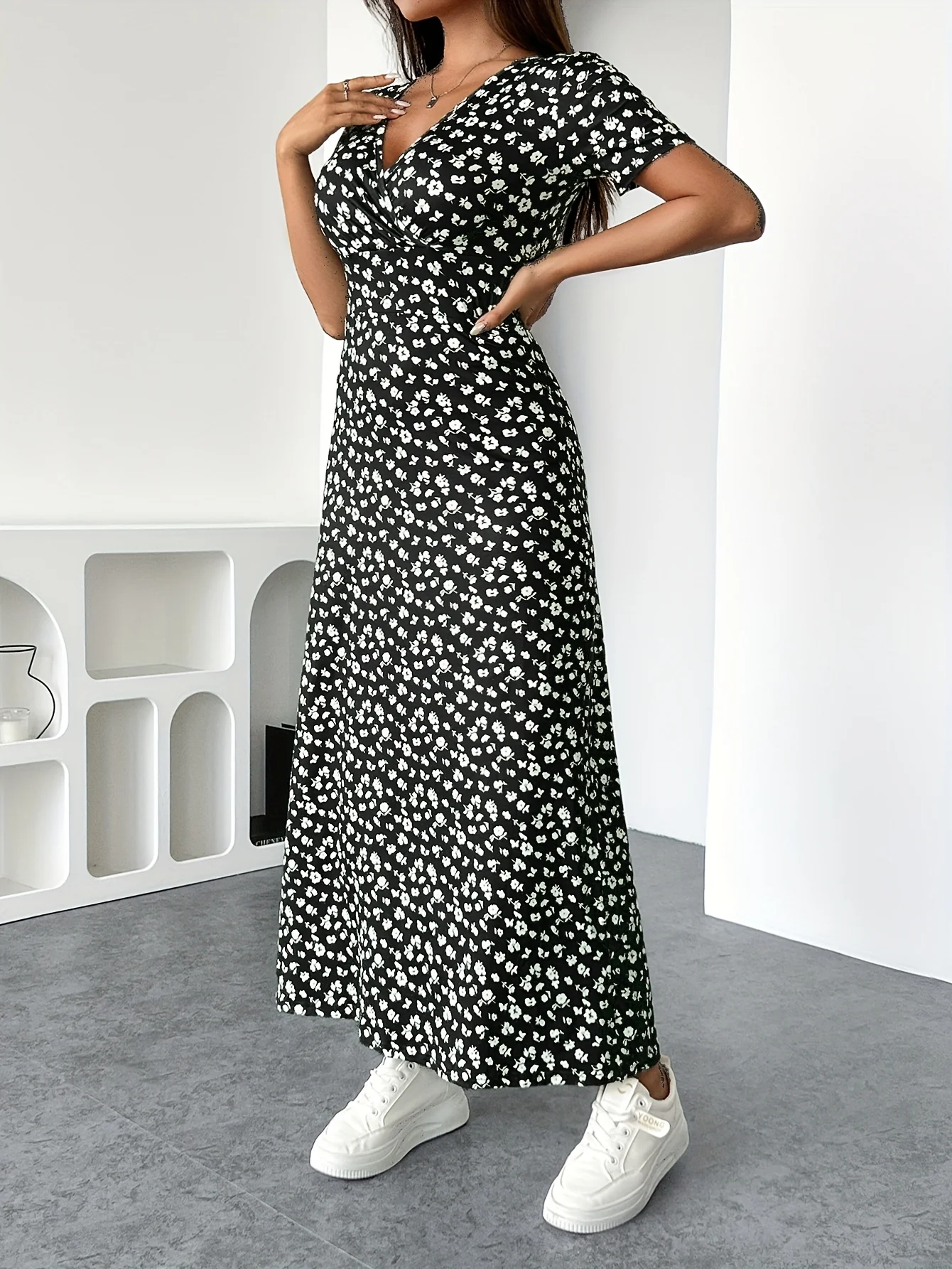 Isla Ruffle Knit Dress - Image 5