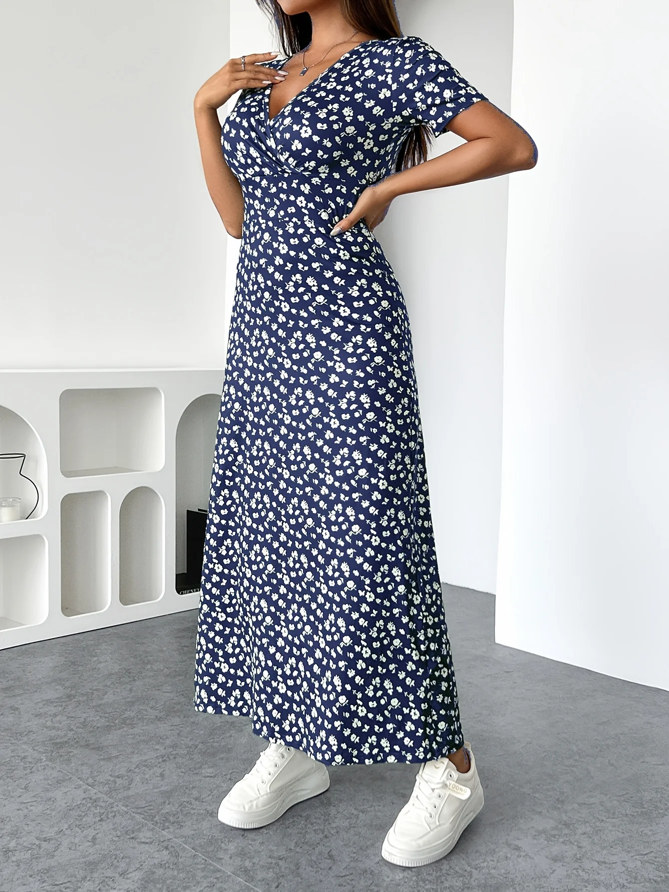 Isla Ruffle Knit Dress - Image 7