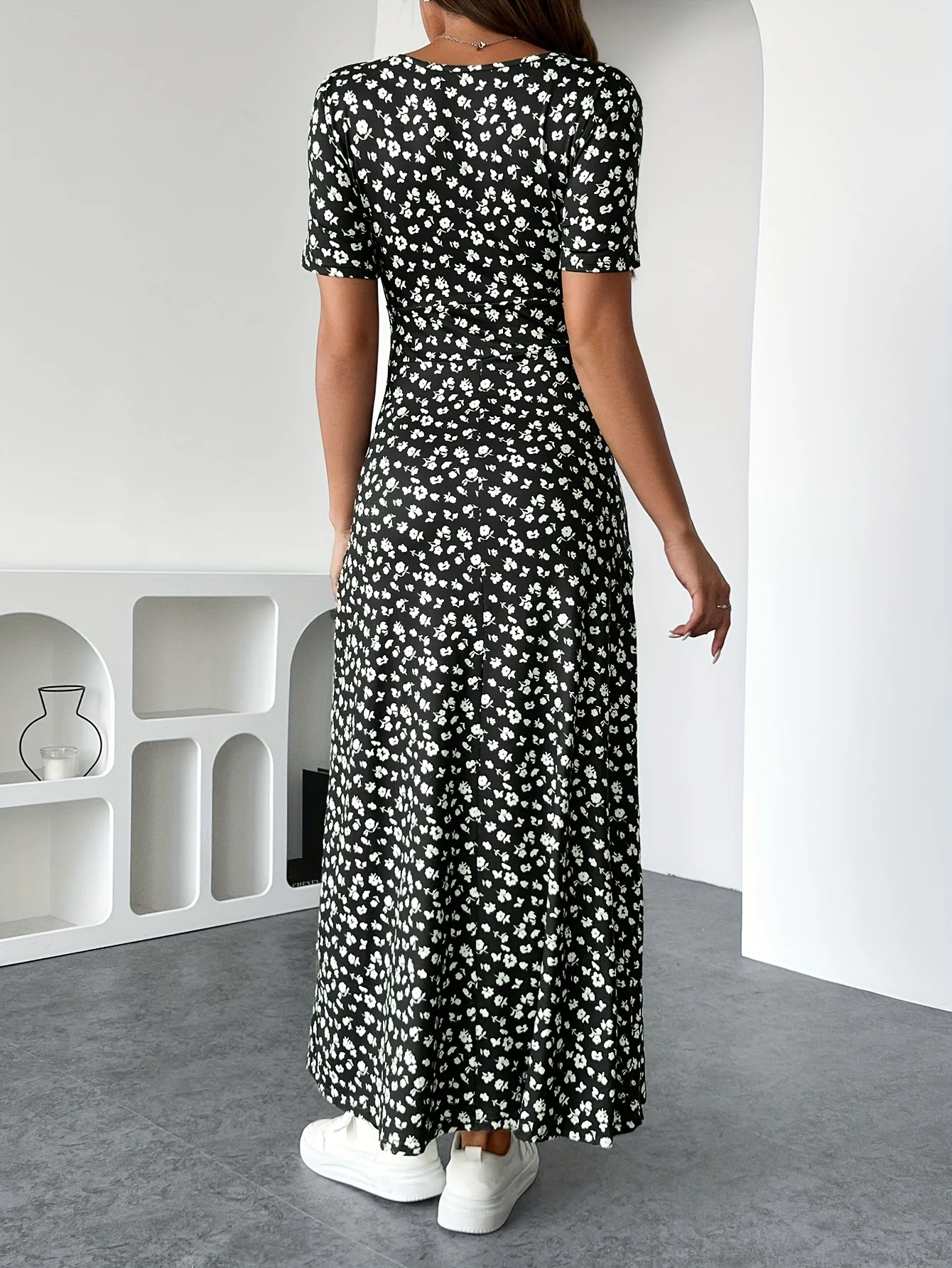 Isla Ruffle Knit Dress - Image 8