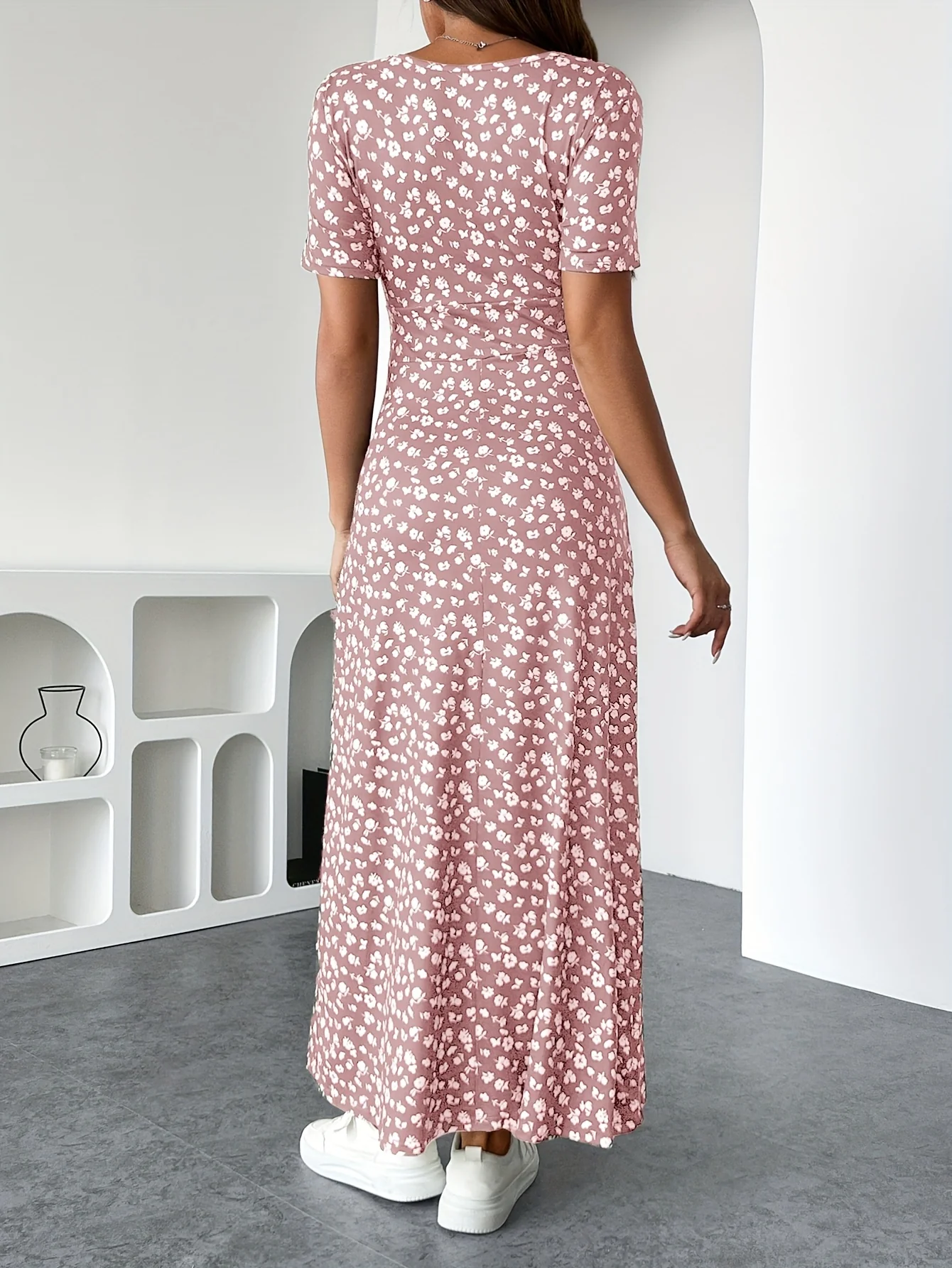 Isla Ruffle Knit Dress - Image 9