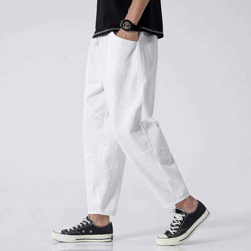 Kyoto Linen Cropped Pants - Image 7