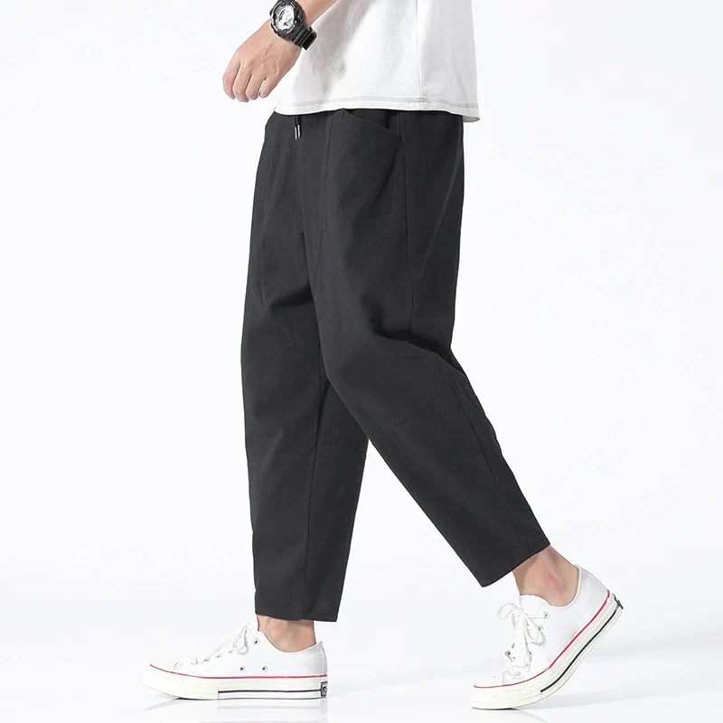 Kyoto Linen Cropped Pants - Image 8