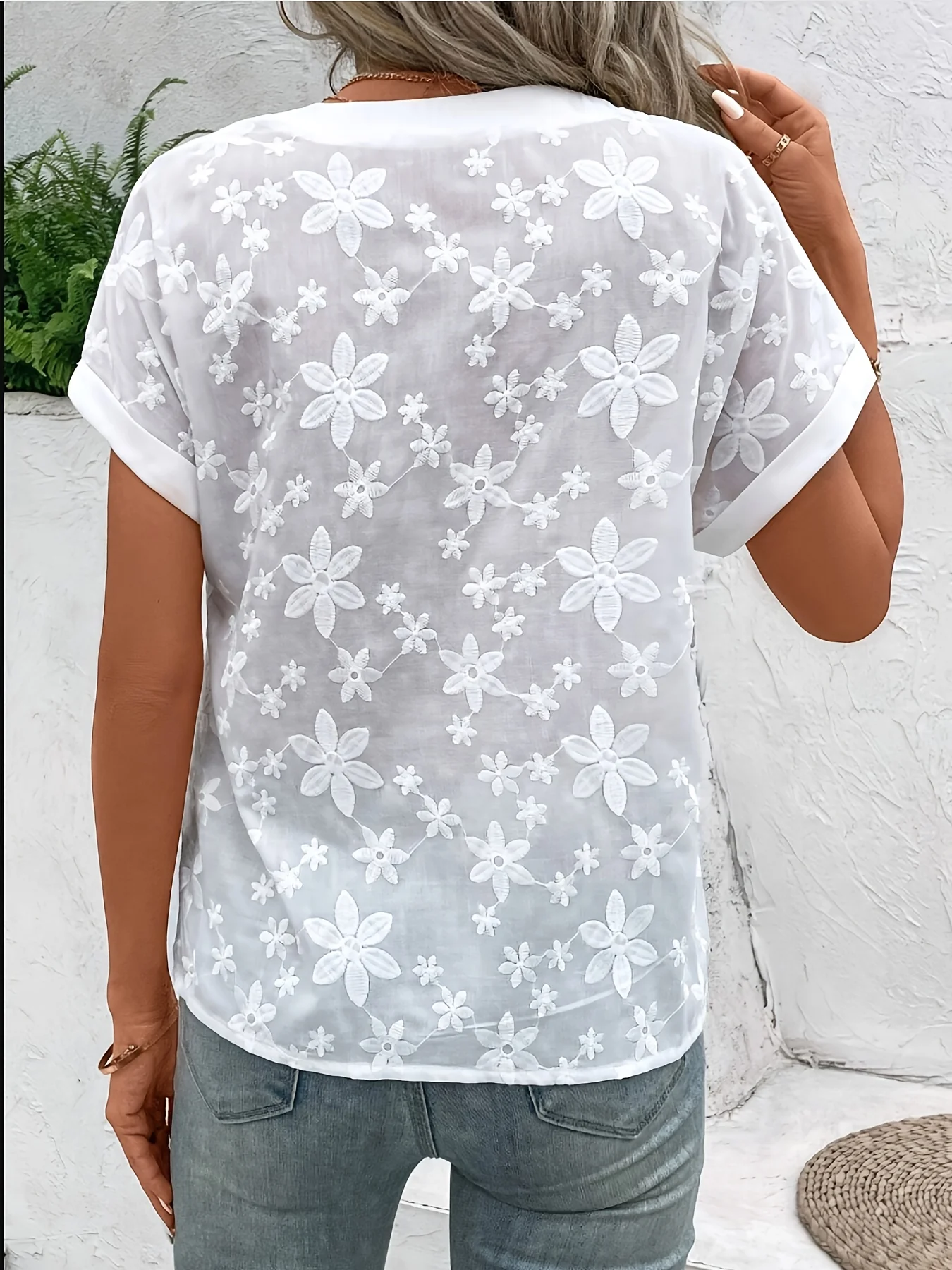 Liana Floral Draped Blouse - Image 3