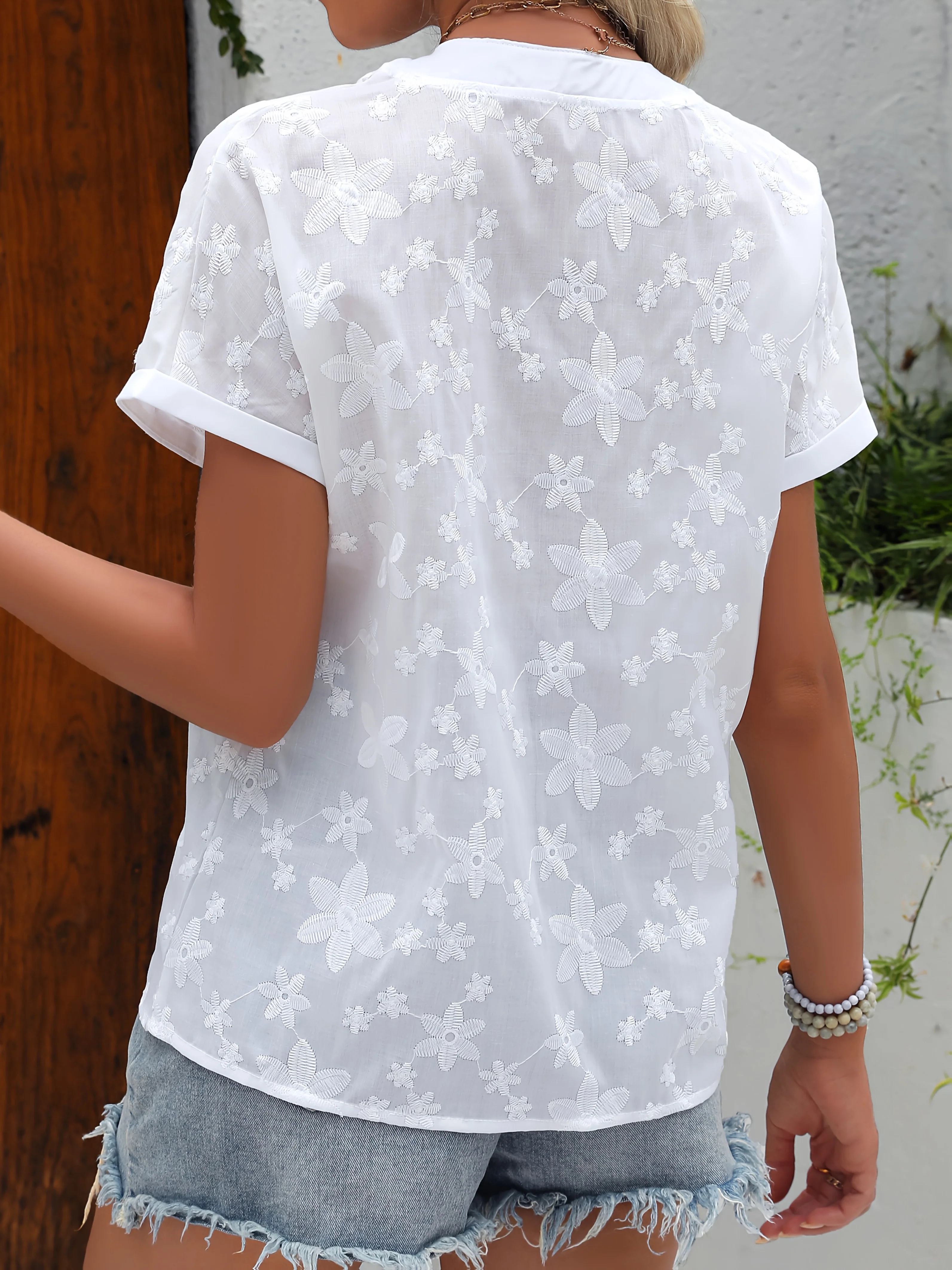 Liana Floral Draped Blouse - Image 8