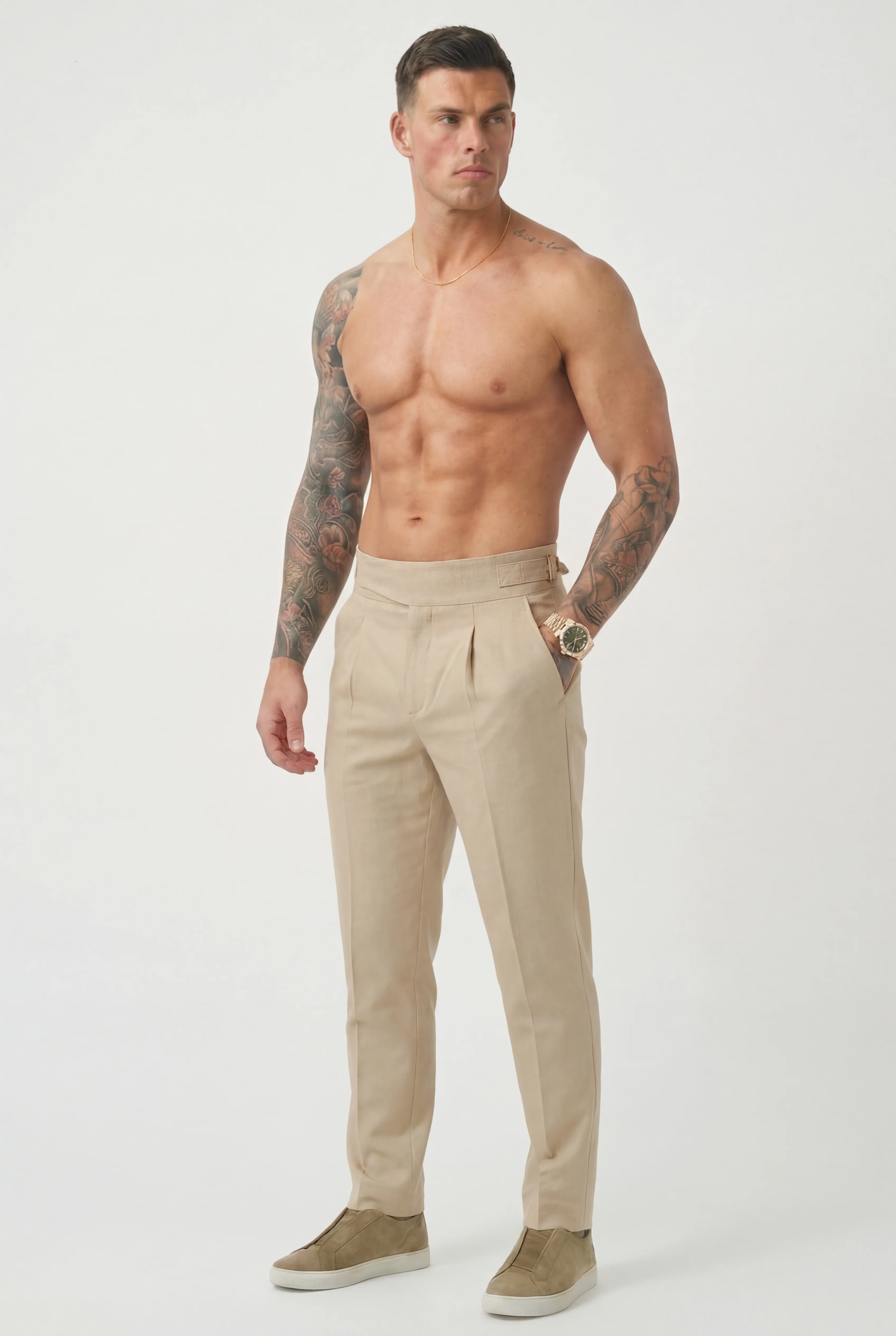 Lockhart Trousers - Cream - Image 2