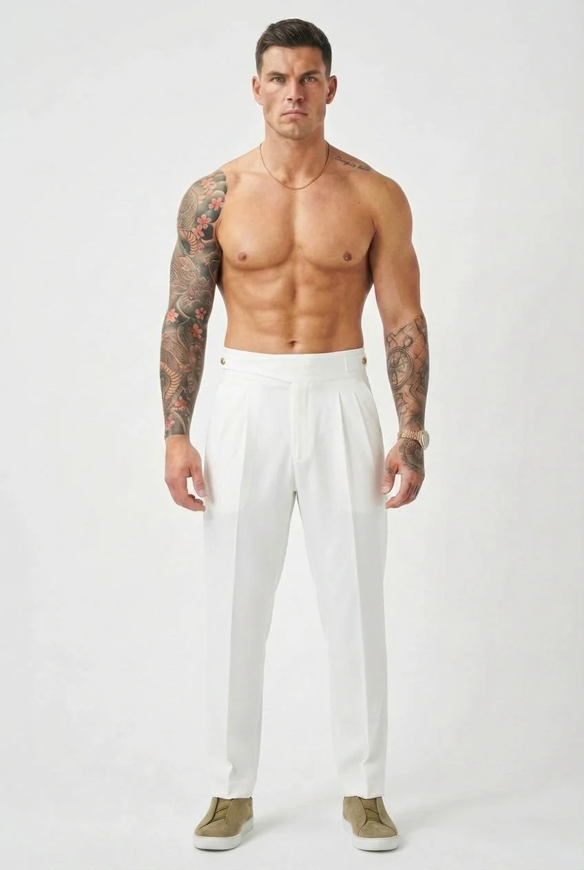 Lockhart Trousers - White - Image 3