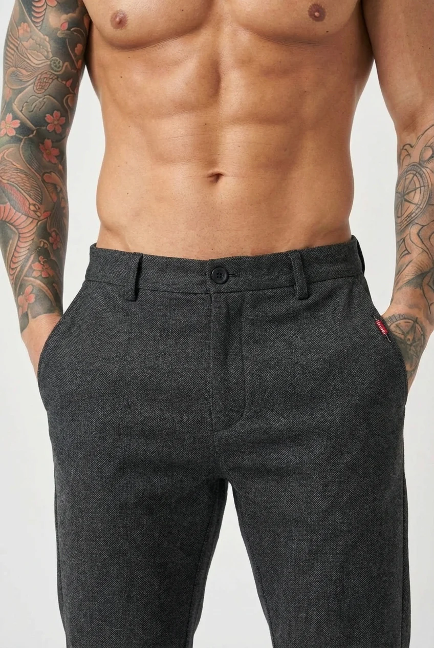 Luca Slim Fit Pants - Black - Image 3