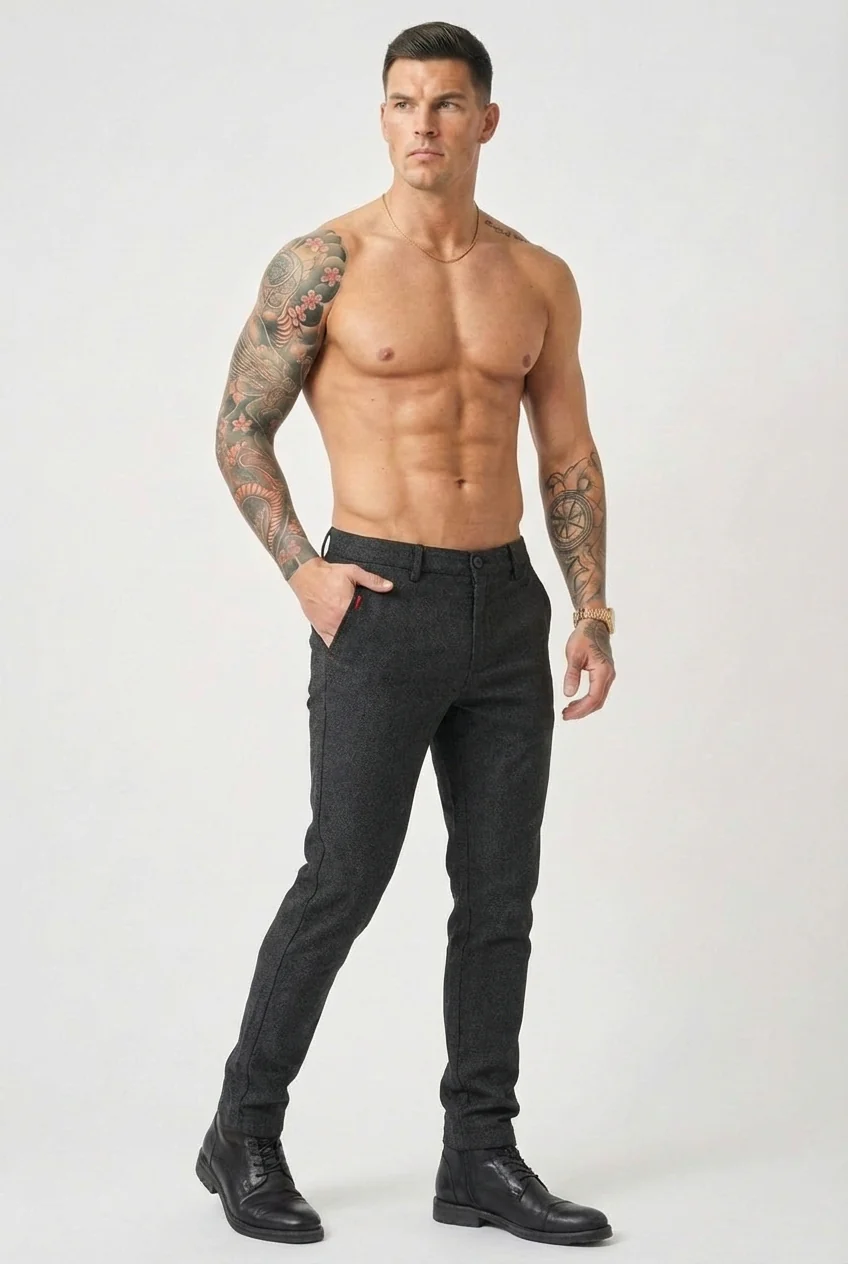 Luca Slim Fit Pants - Black - Image 4
