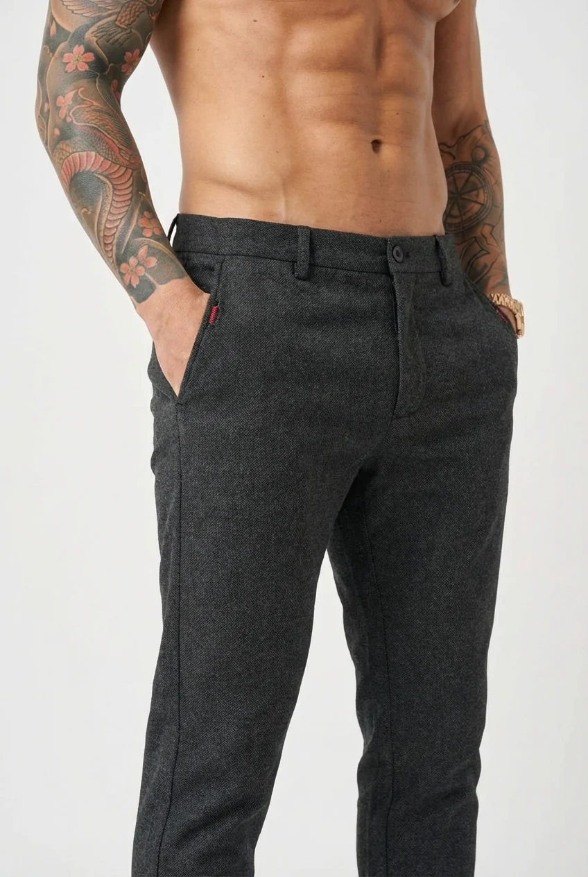 Luca Slim Fit Pants - Black - Image 5