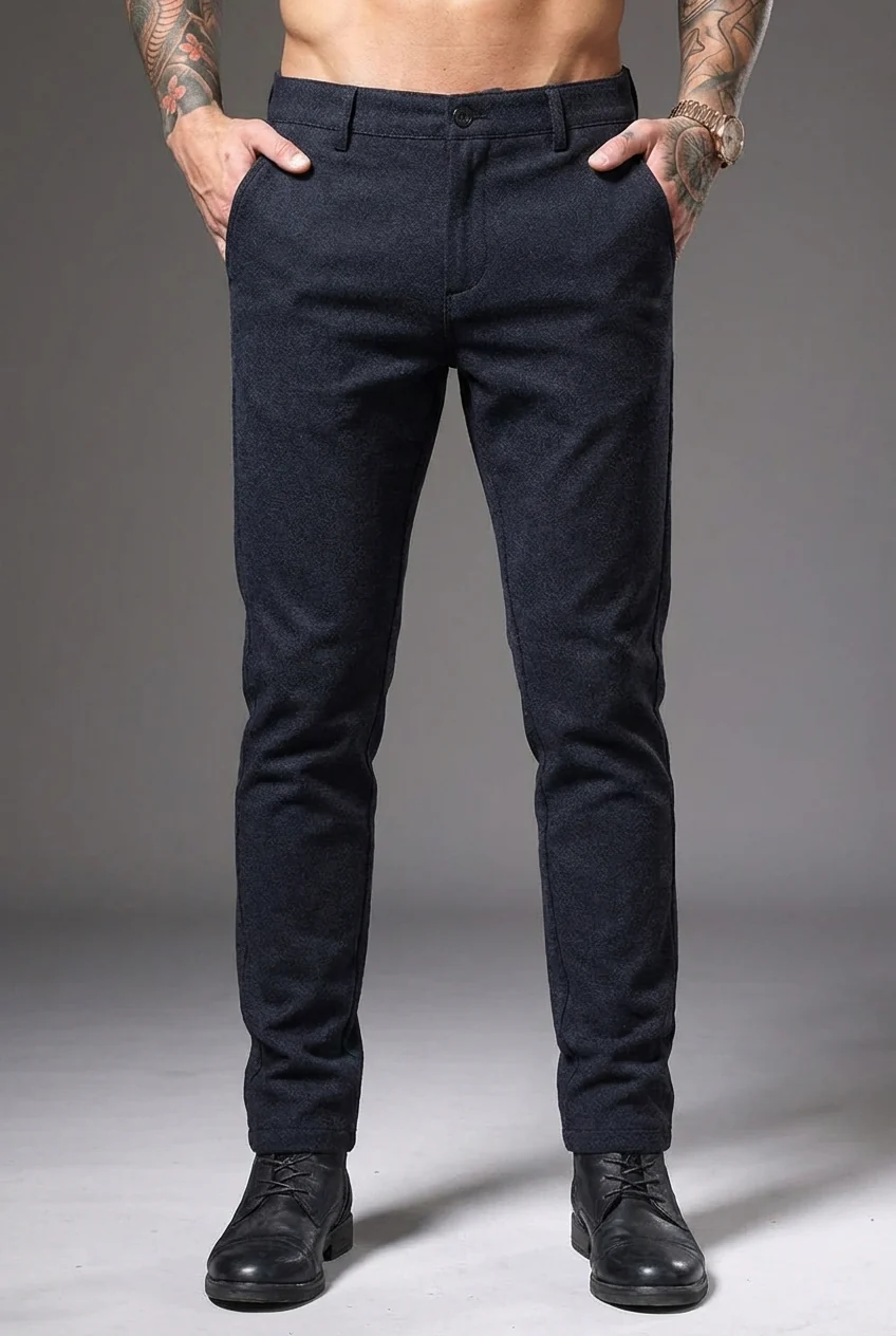 Luca Slim Fit Pants - Blue - Image 3