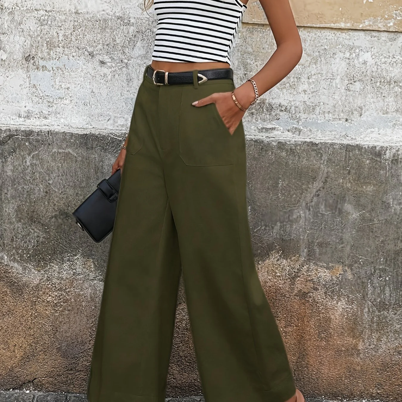 Mara High-Waisted Relaxed Trousers - Image 14
