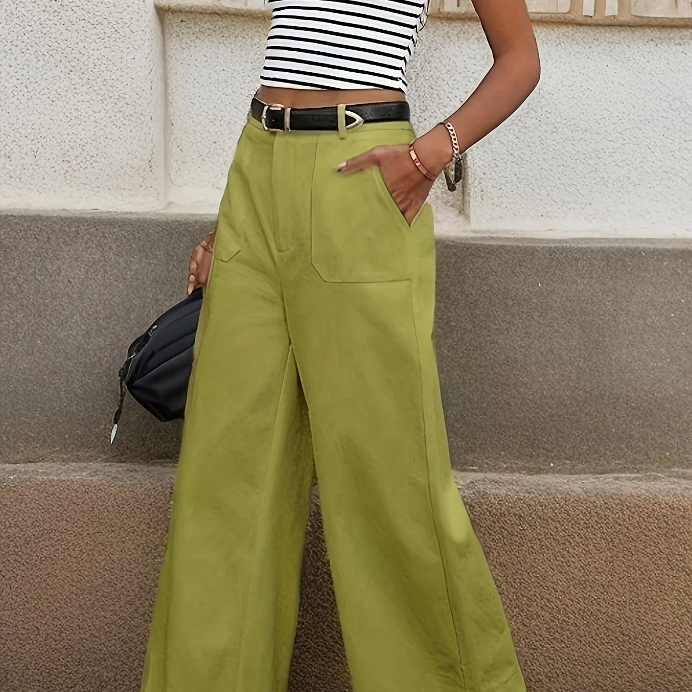 Mara High-Waisted Relaxed Trousers - Image 17