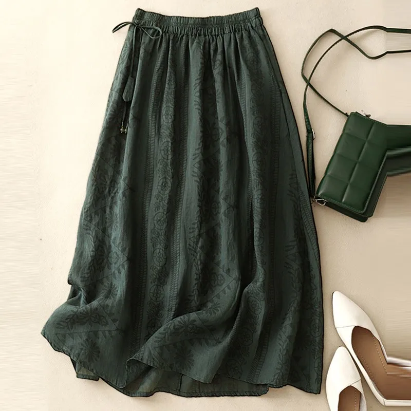 MARGAUX FLORAL MIDI SKIRT - Image 4