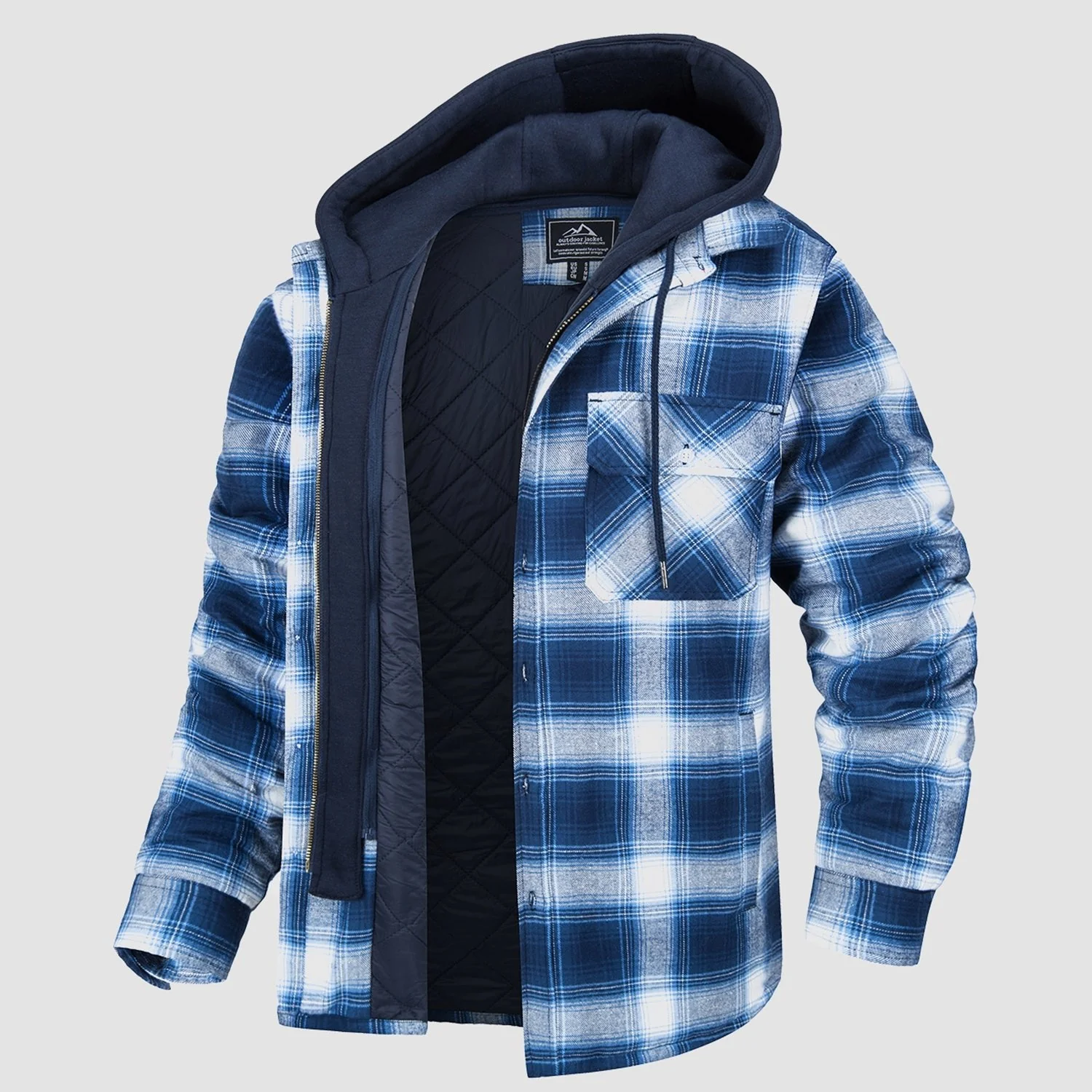Harry Jacket | Flannel with Removable Hood - Image 10