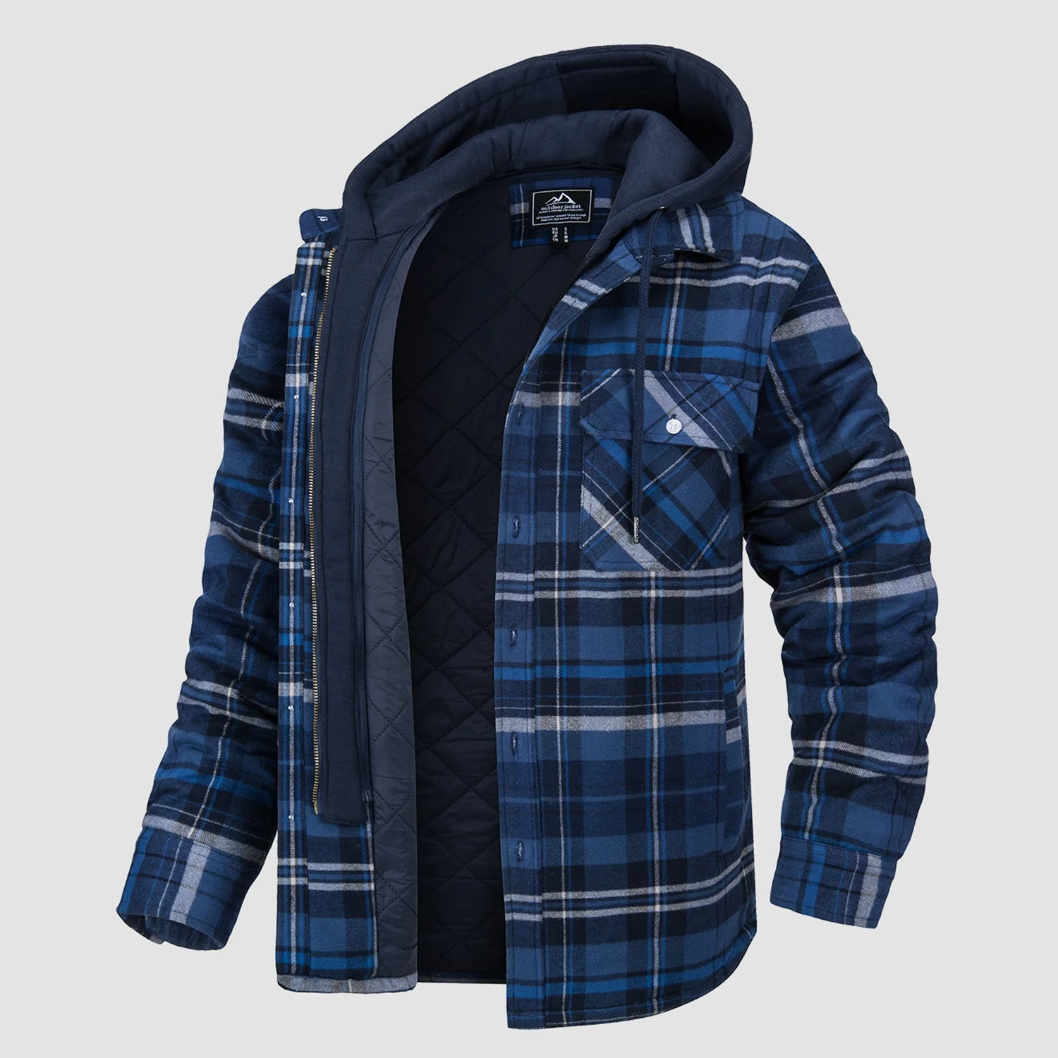 Harry Jacket | Flannel with Removable Hood - Image 11