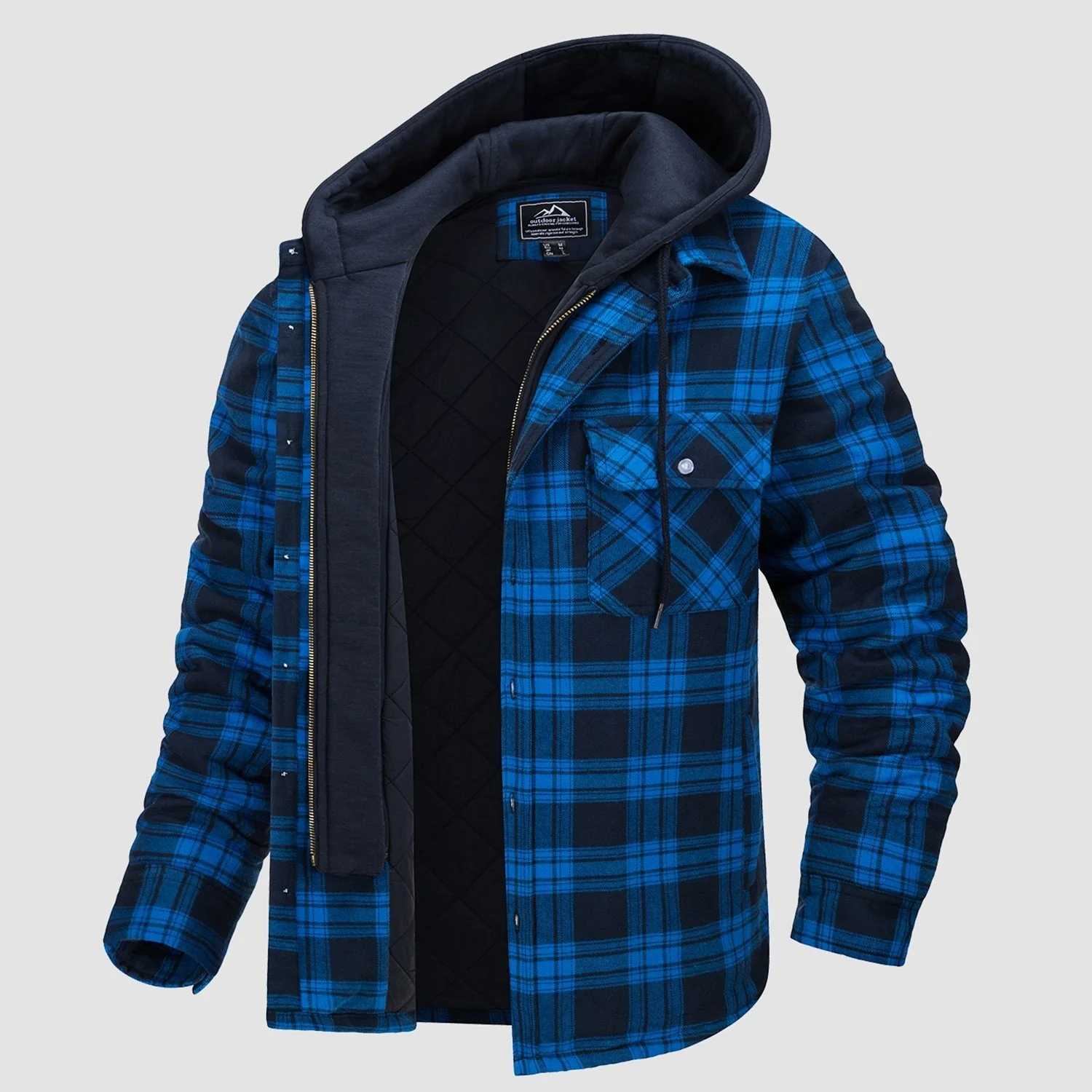 Harry Jacket | Flannel with Removable Hood - Image 12