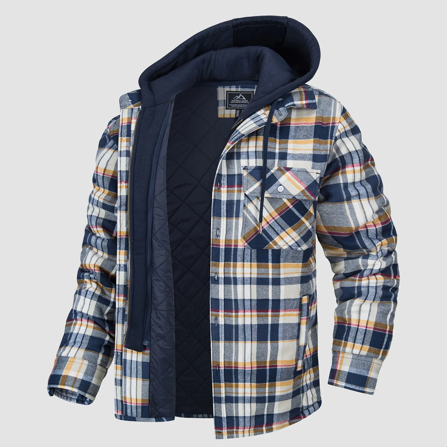 Harry Jacket | Flannel with Removable Hood - Image 8