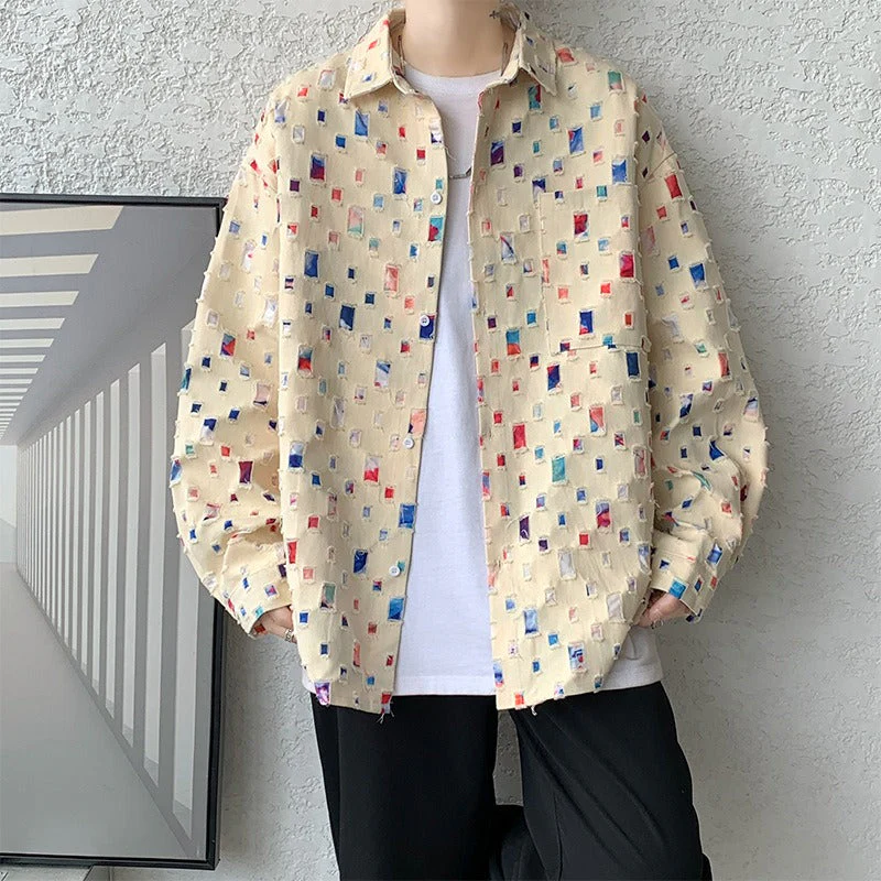 MOSAIC HEAVY BUTTONED JACKET - Image 3