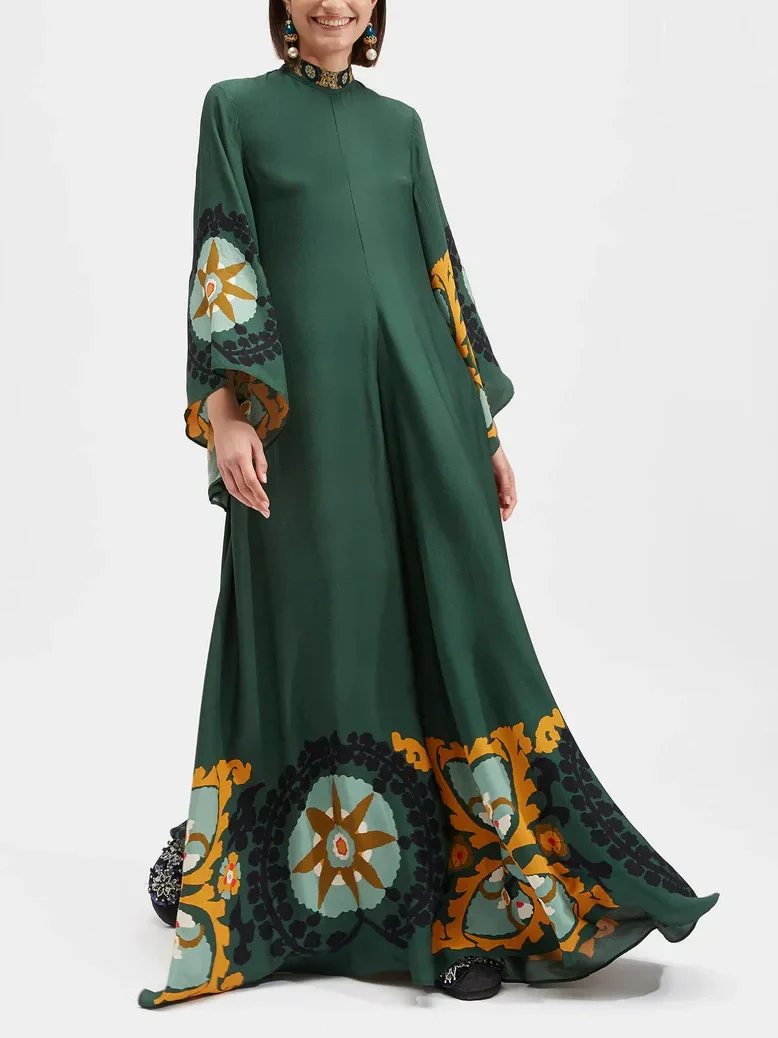 Multicolor Relaxed Printed Maxi Dress - Image 2