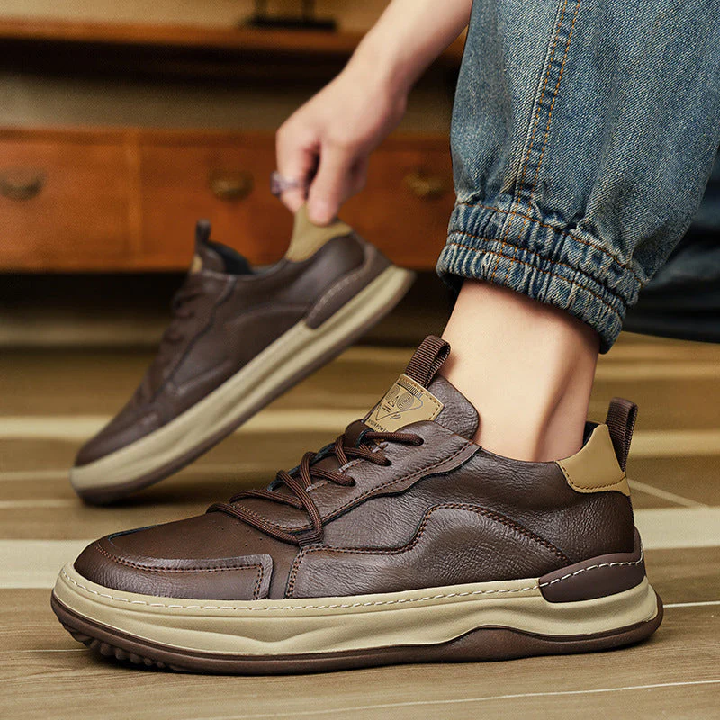 Noble Italiana Genuine Leather Trainers - Image 23