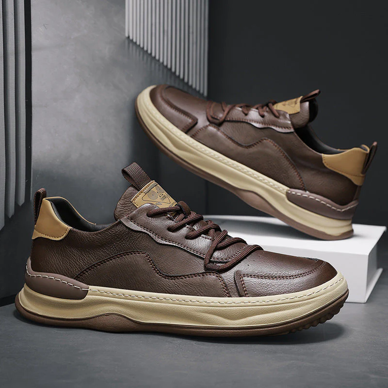Noble Italiana Genuine Leather Trainers - Image 24