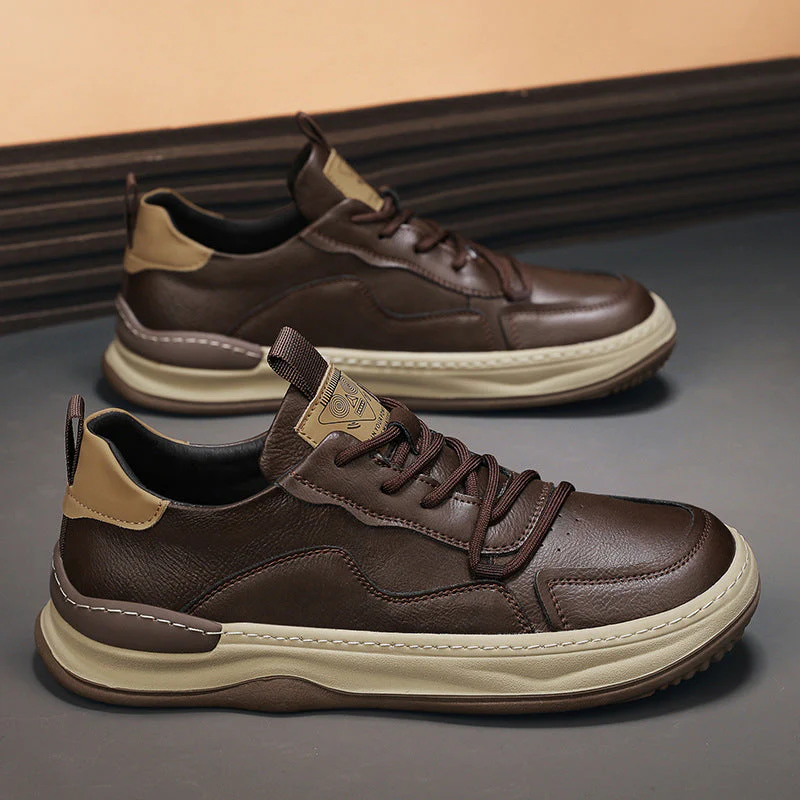 Noble Italiana Genuine Leather Trainers - Image 25