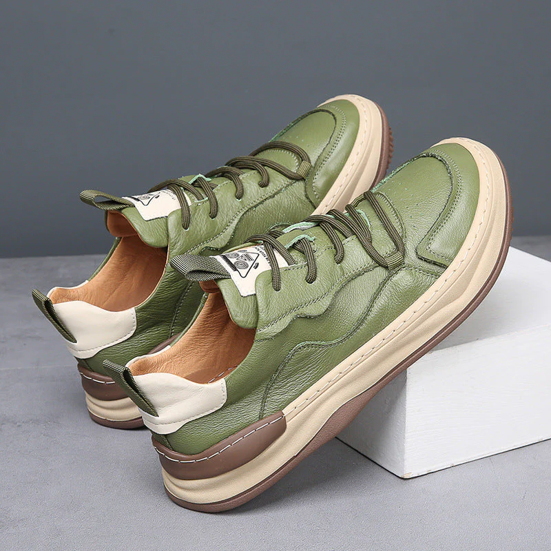 Noble Italiana Genuine Leather Trainers - Image 4