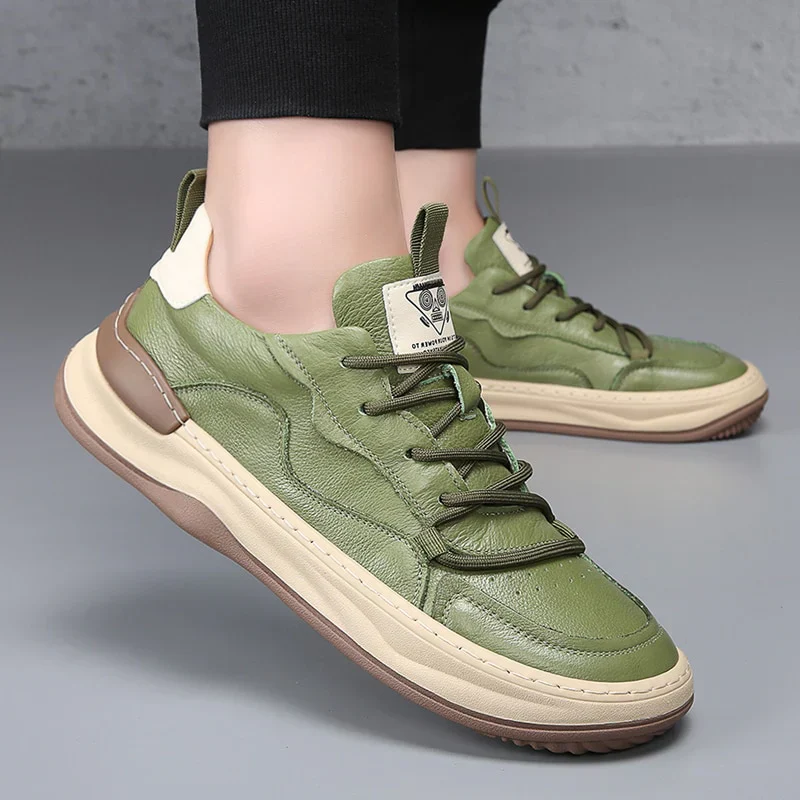 Noble Italiana Genuine Leather Trainers - Image 6