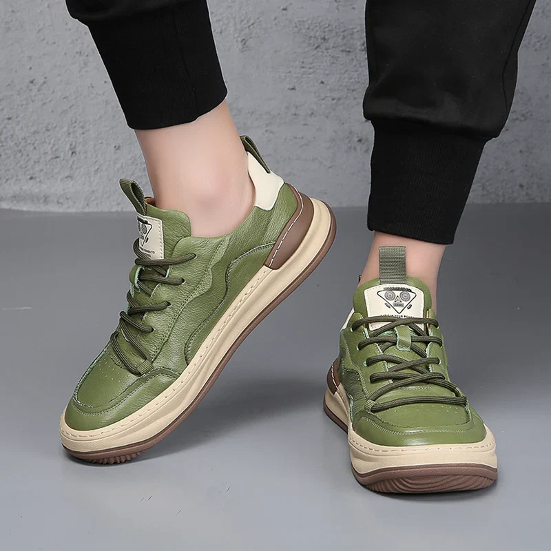 Noble Italiana Genuine Leather Trainers - Image 7