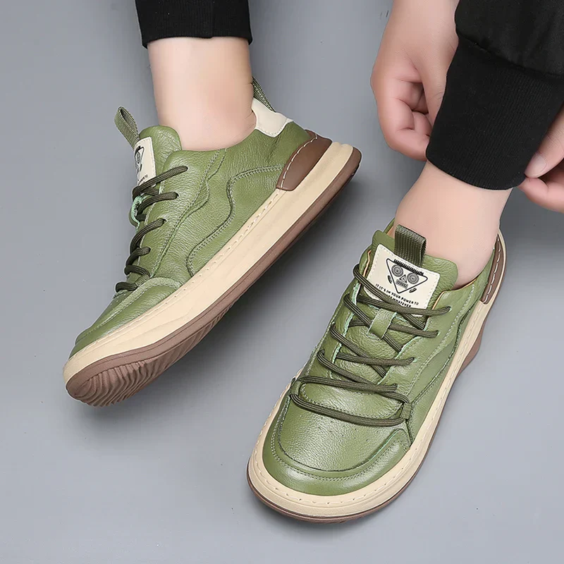 Noble Italiana Genuine Leather Trainers - Image 8