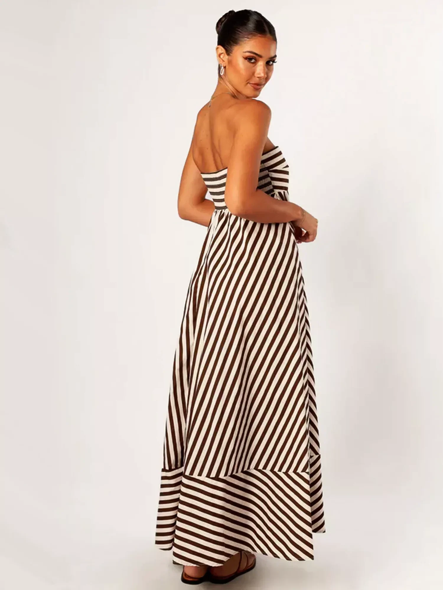 Nocturnal Charm Ruched Maxi Dress - Image 4