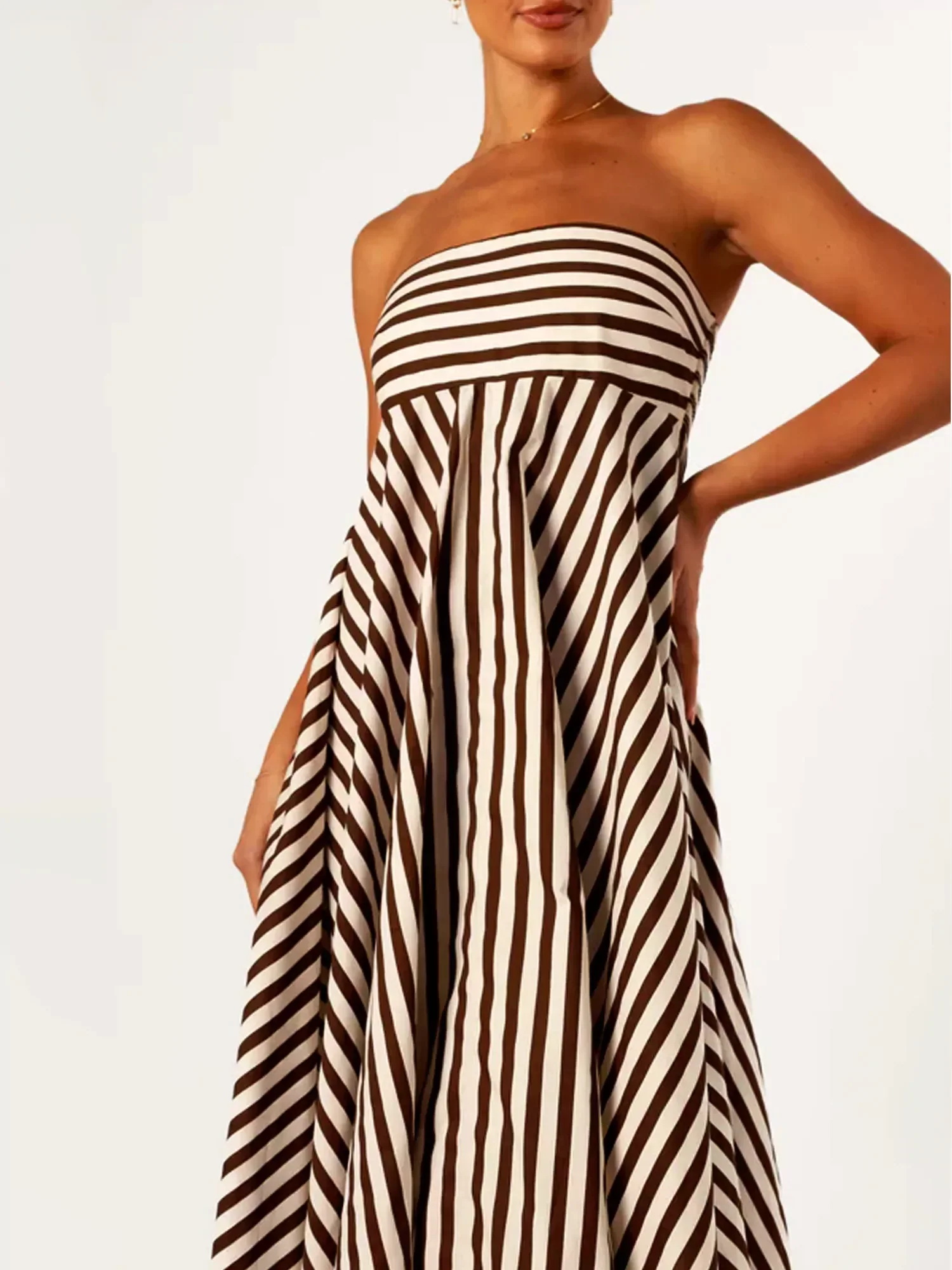 Nocturnal Charm Ruched Maxi Dress - Image 5