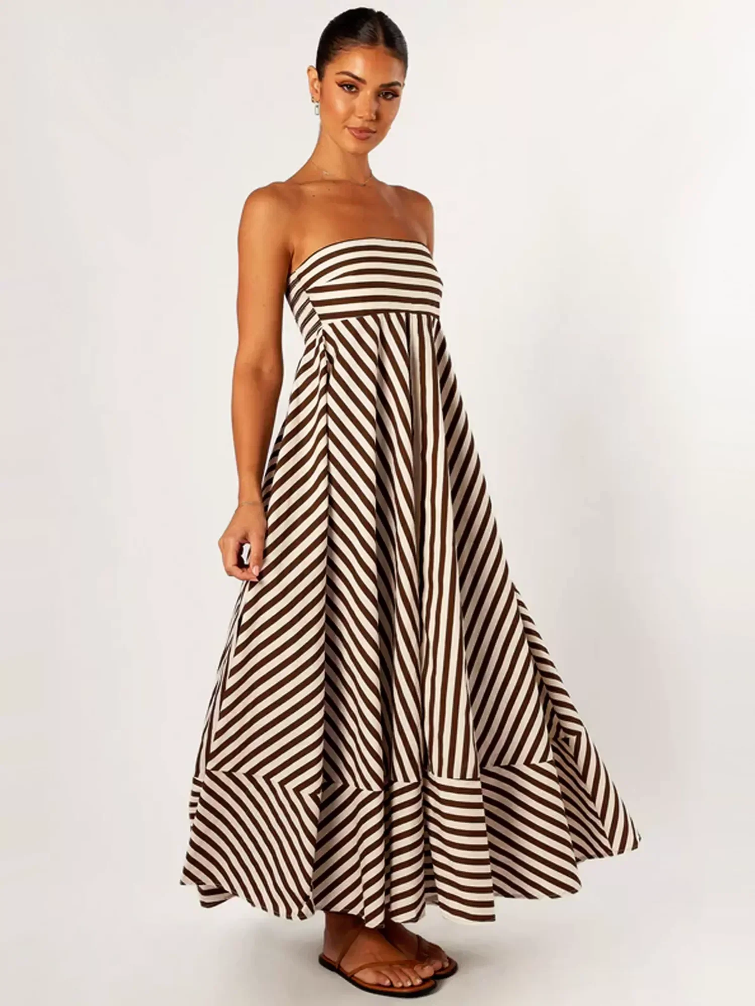 Nocturnal Charm Ruched Maxi Dress - Image 6