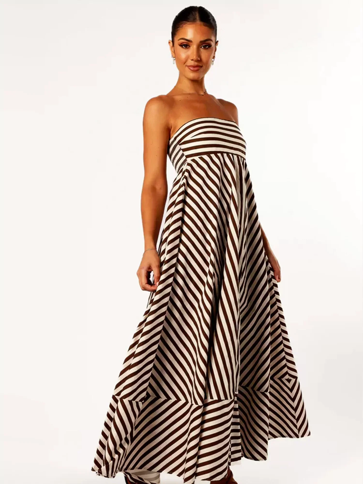 Nocturnal Charm Ruched Maxi Dress - Image 7