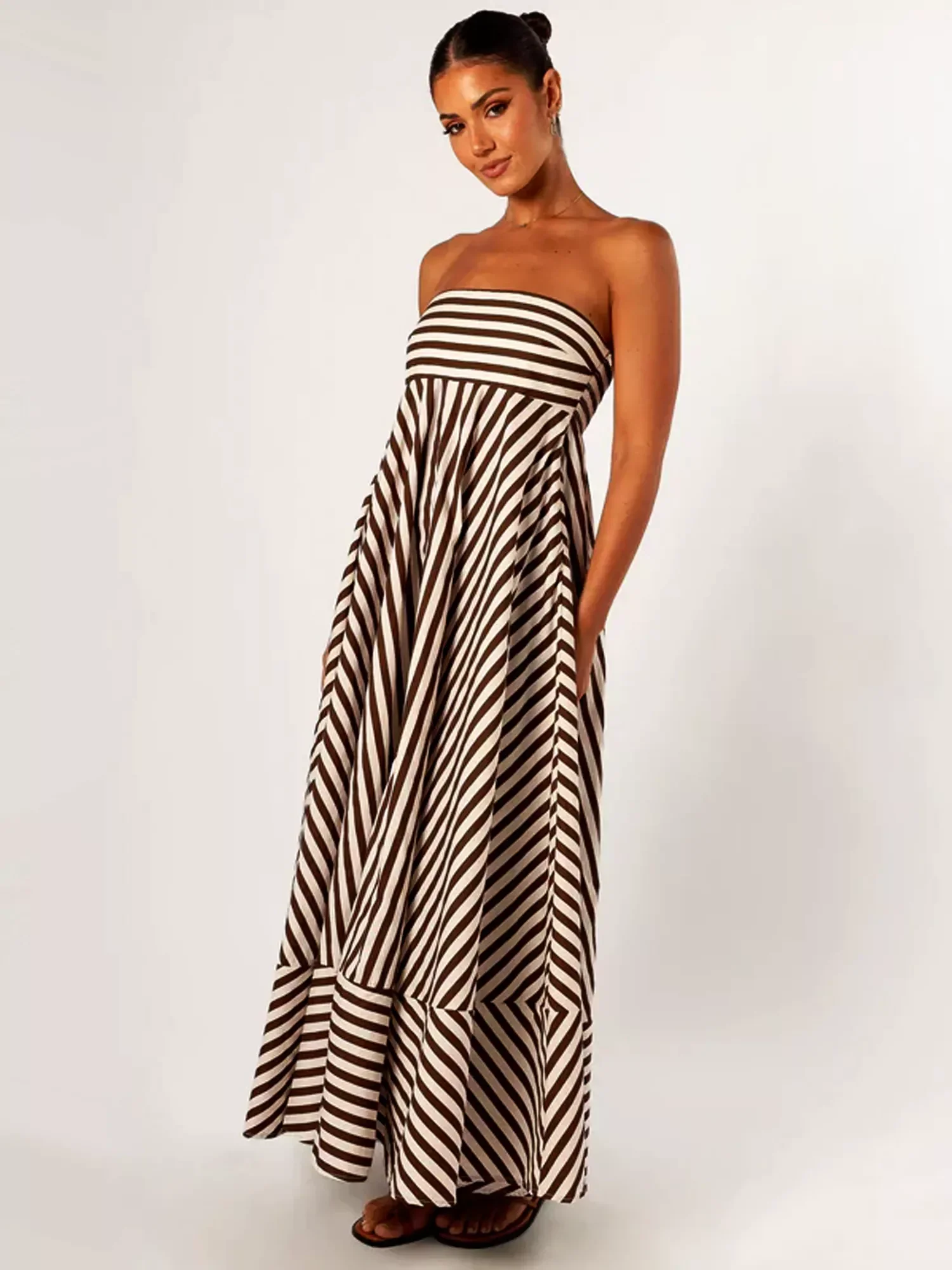 Nocturnal Charm Ruched Maxi Dress - Image 8