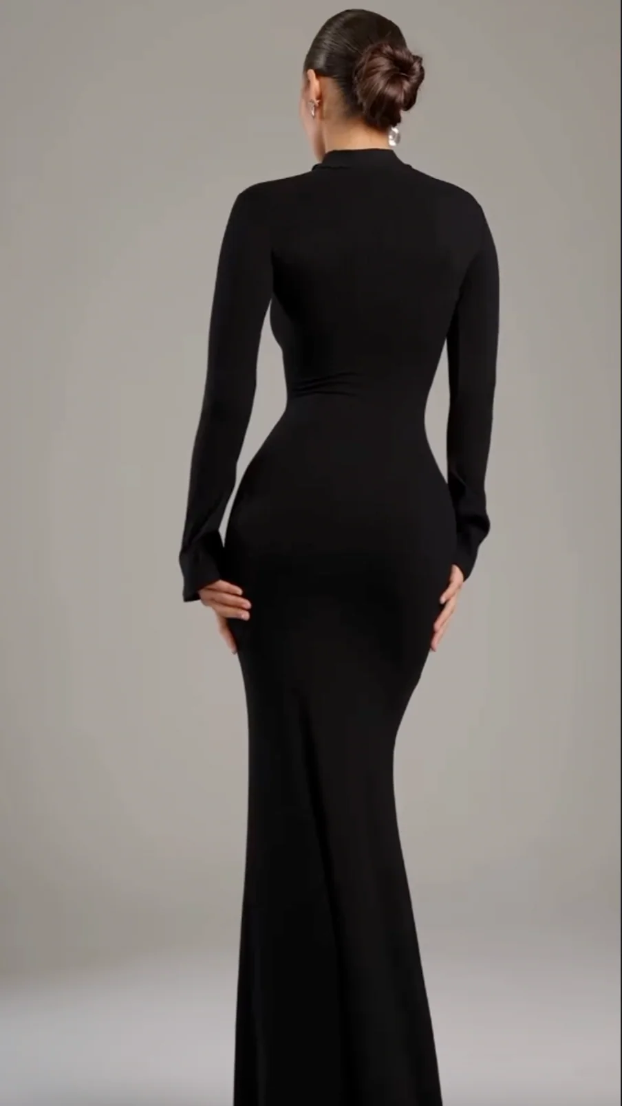 Noire|Turtleneck Maxi Dress - Image 5
