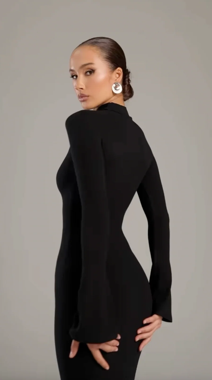 Noire|Turtleneck Maxi Dress - Image 6
