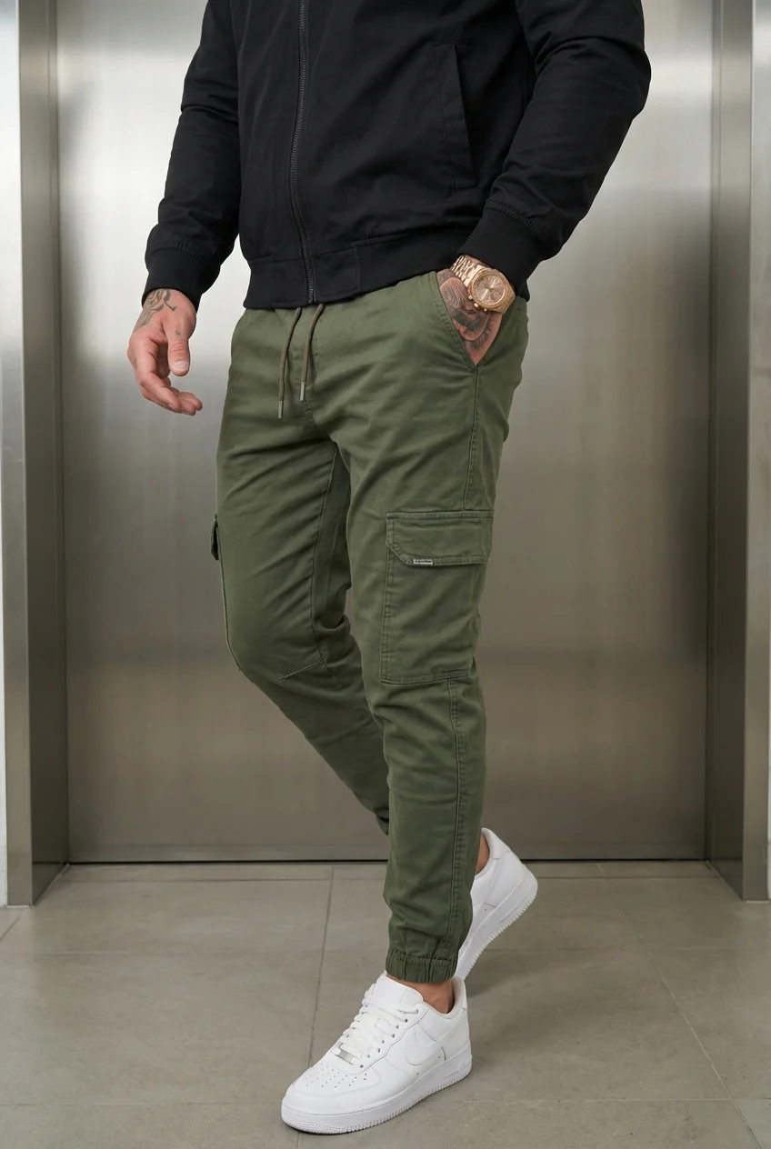 Olympus Cargo Jogger - Army Green - Image 2