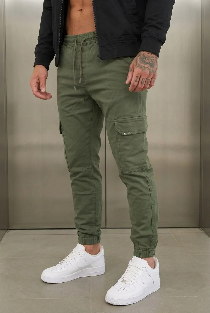 Olympus Cargo Jogger - Army Green - Image 5