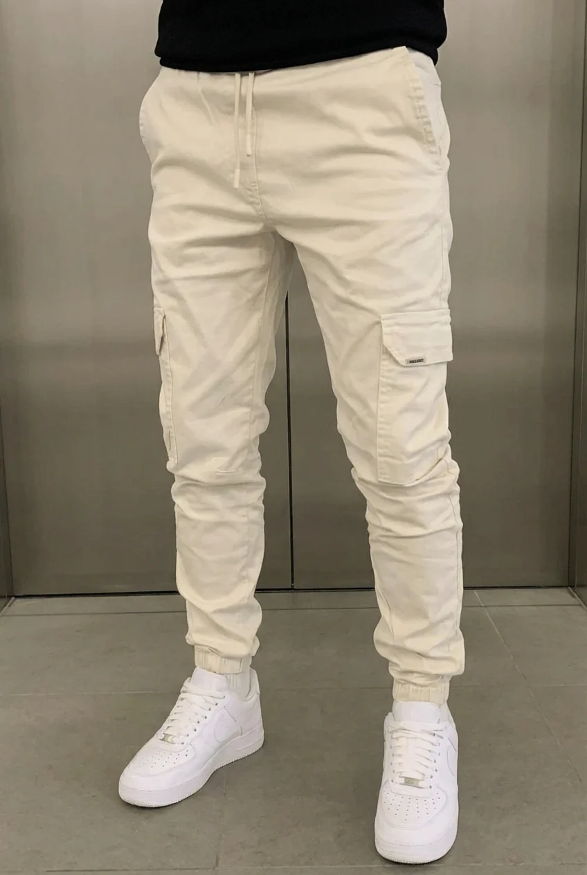 Olympus Cargo Jogger - Cream - Image 5