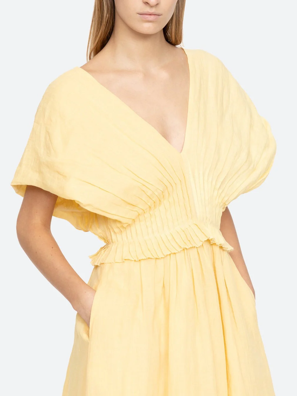 Oversized Sleeves Midi Dress - Image 7